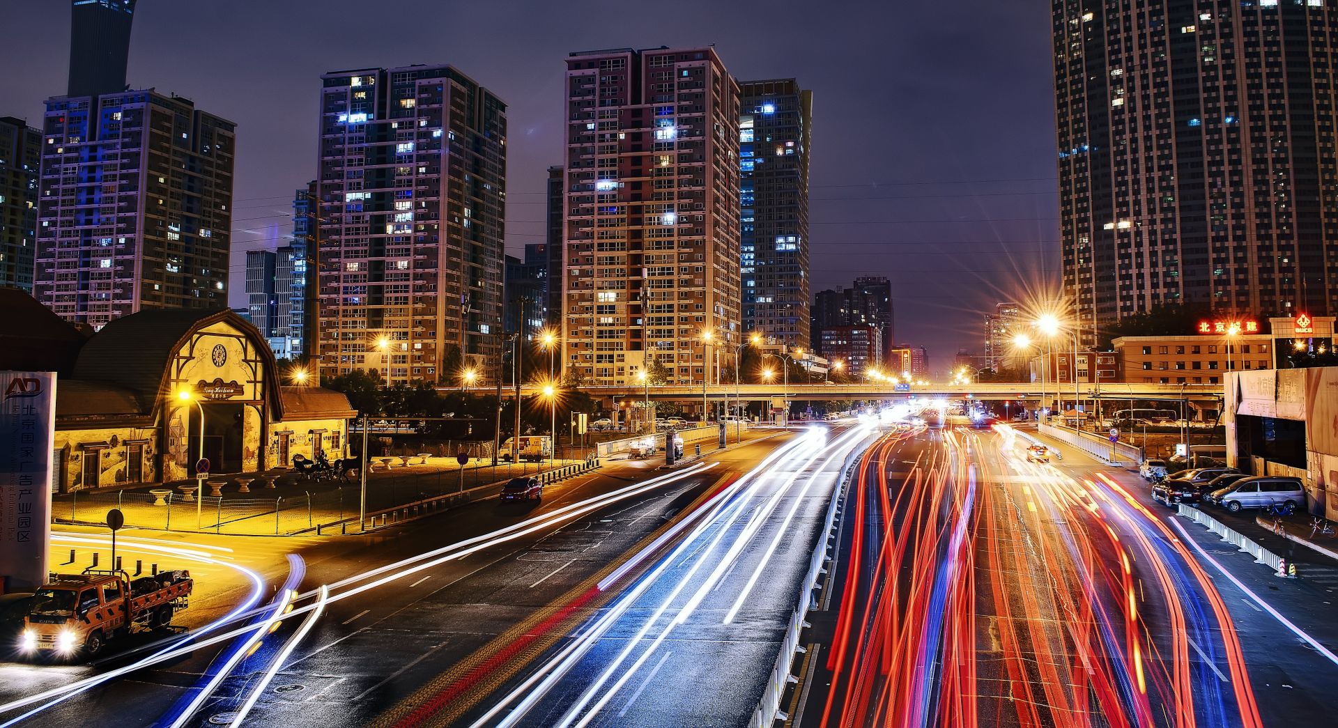 Time Lapse Photography of City Road at Nighttime